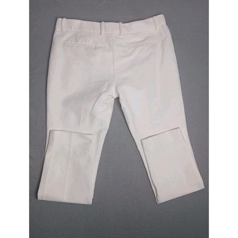 Gucci Men’s Ivory Silk Blend Dress Pants IT 44 Slim Tailored Made in Italy
